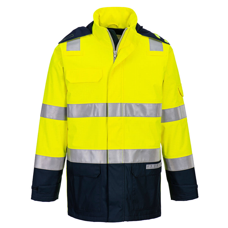 Reflexná bunda FR605 Bizflame Rain Hi-Vis nehorľavá