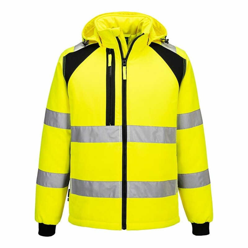 Reflexná softshellová bunda CD809 WX2 Hi-Vis