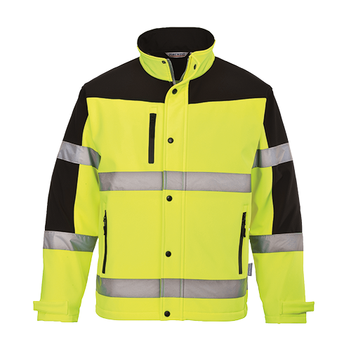 Bunda S429 Hi-Vis softshellová reflexná žltá L Bunda S429 Hi-Vis softshellová reflexná žltá L