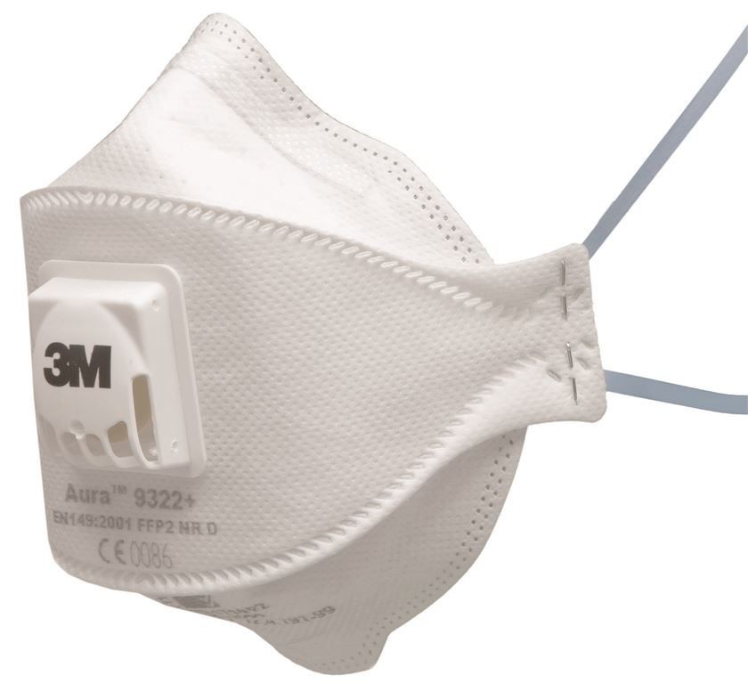Respirátor skladací 3M AURA 9322+ FFP2 s ventilčekom Respirátor skladací 3M AURA 9322+ FFP2 s ventilčekom