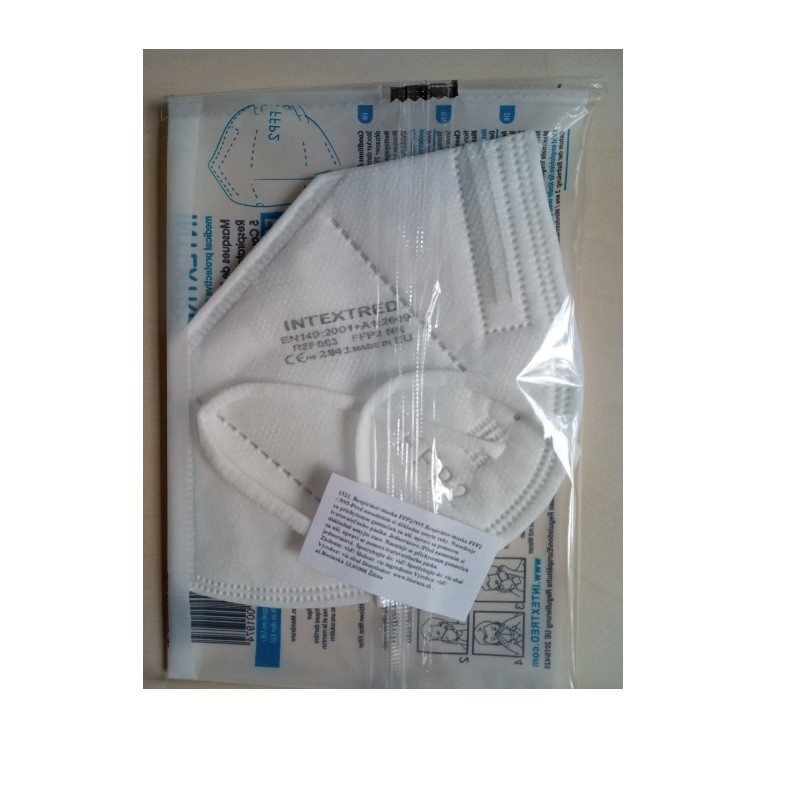 Respirátor skladací INTEXTRED 003 FFP2 bez ventilčeka (1ks) Respirátor skladací INTEXTRED 003 FFP2 bez ventilčeka (1ks)