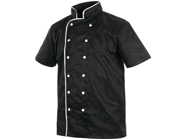 Rondon CHEF s kr&aacute;tkym ruk&aacute;vom čierno-biely č.56