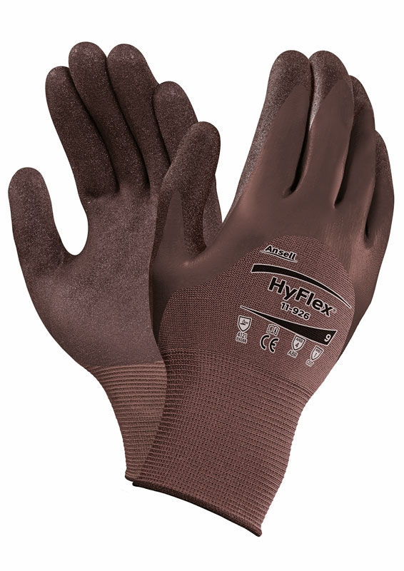 Rukavice ANSELL 11-926 HYFLEX m&aacute;čan&eacute; v nitrile č.10