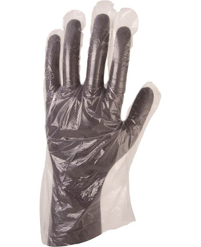 Rukavice ARDON HDPE jednorazové polyetylénové priesvitné č.9 s blistrom (1bal=100ks)