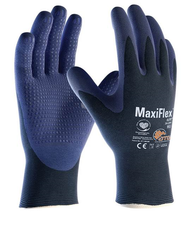 Rukavice ATG MaxiFLEX ELITE 34-244 m&aacute;čan&eacute; č.9