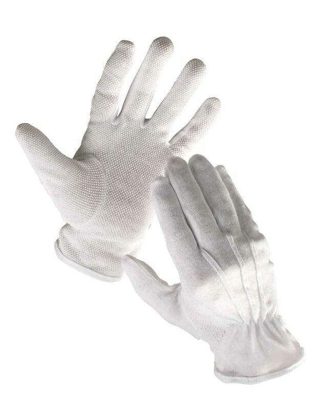 Rukavice BUSTARD (BUDDY, MAWA) biele textilné č.10