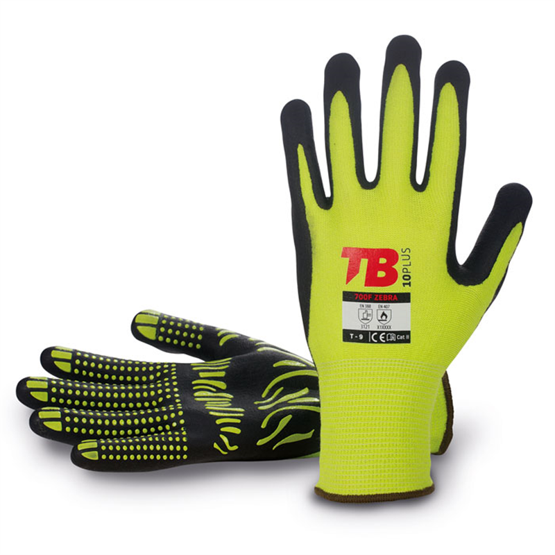 Rukavice TB 700F ZEBRA č.10