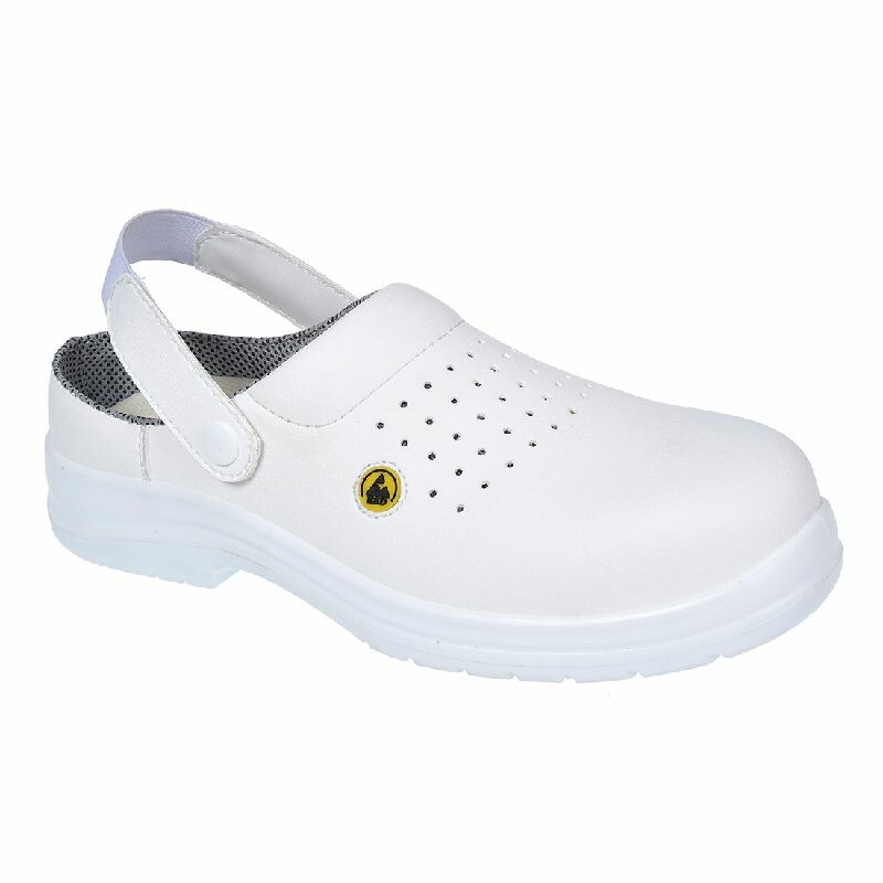 Sandále FC03 CLOG ESD SB biele č. 38