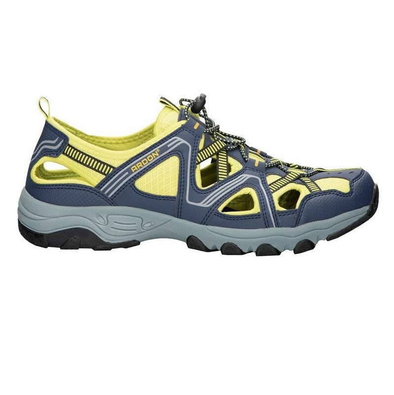 Sandále STRAND trekingové modro-žlté č.37