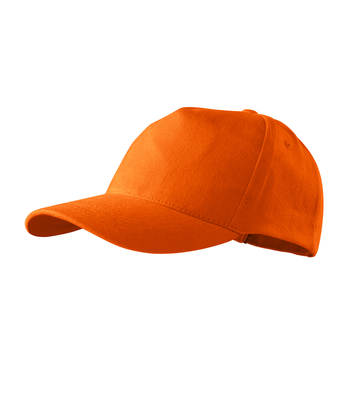 Šiltovka 5P unisex nastaviteľná oranžová