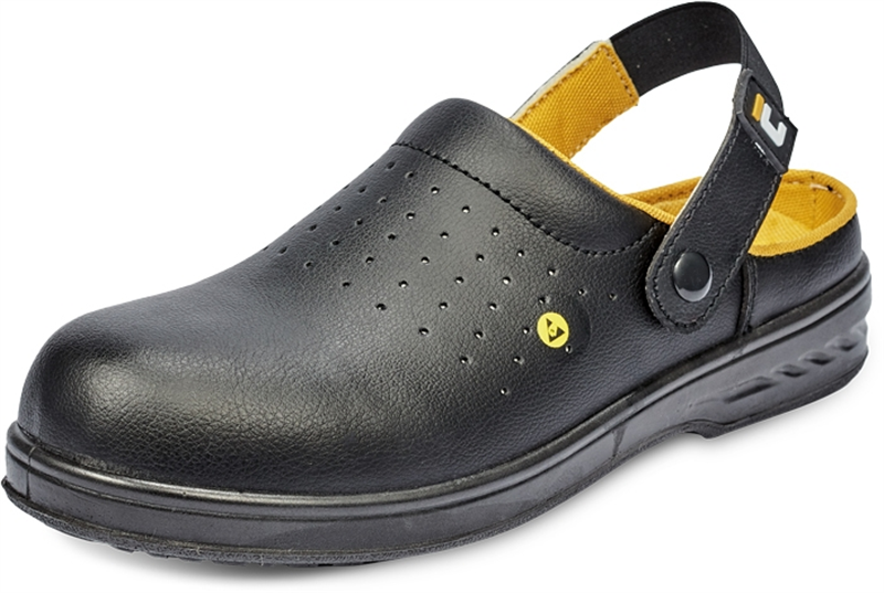 Šľapky bezpečnostné RAVEN BLK MF ESD SB SRC 