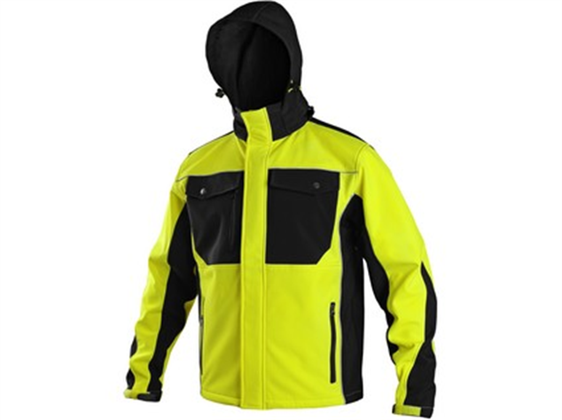 Bunda TULSA softshellová žlto-čierna XXXL Bunda TULSA softshellová žlto-čierna XXXL