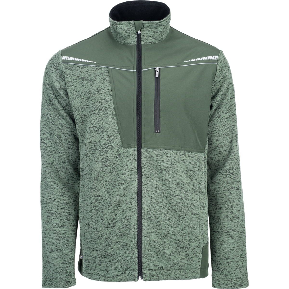 Sveter STIRLING STRETCH pleten&yacute; zelen&aacute; XXXL