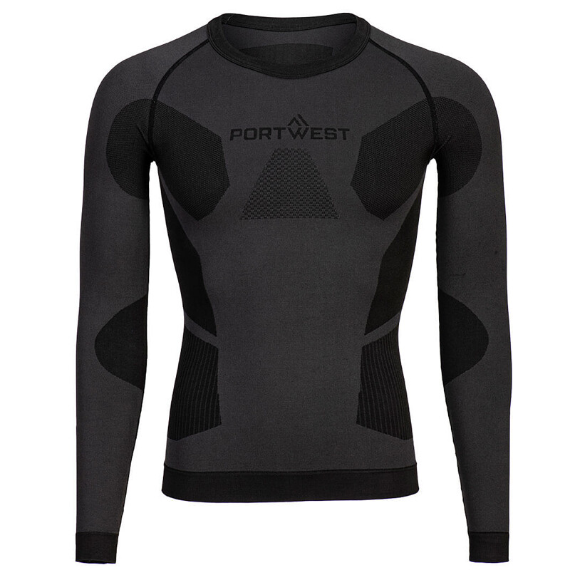 Termon&aacute;teln&iacute;k B173 DYNAMIC AIR BASELAYER dlh&yacute; ruk&aacute;v tmavosiv&aacute; (charcoal) XXXL