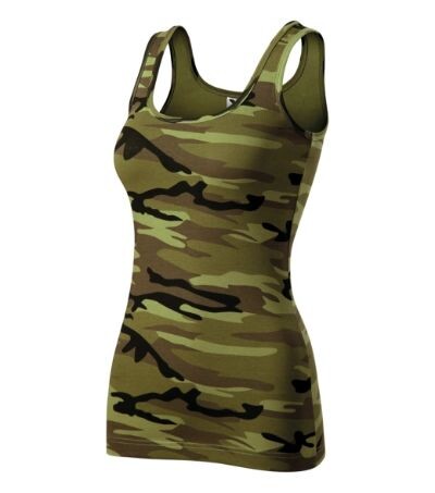Tielko CAMO TRIUMPH 180g d&aacute;mske camouflage zelen&aacute; L
