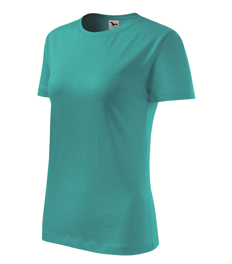 Tričko BASIC 160g dámske smaragdovozelená L