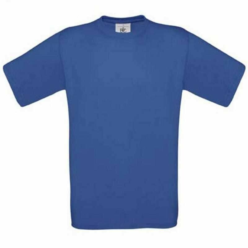 Tričko B&C EXACT 190g kr.modré (royal) XL