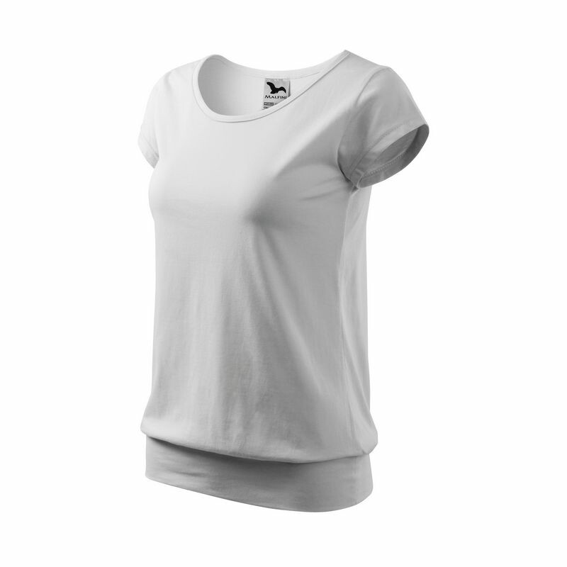 Tričko CITY 150g d&aacute;mske biela L