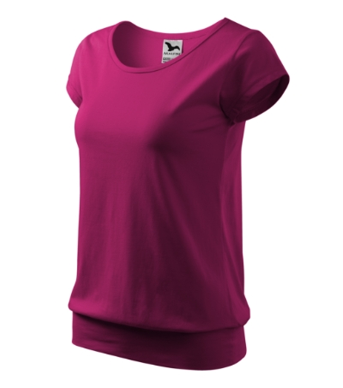 Tričko CITY d&aacute;mske fuchsia red M