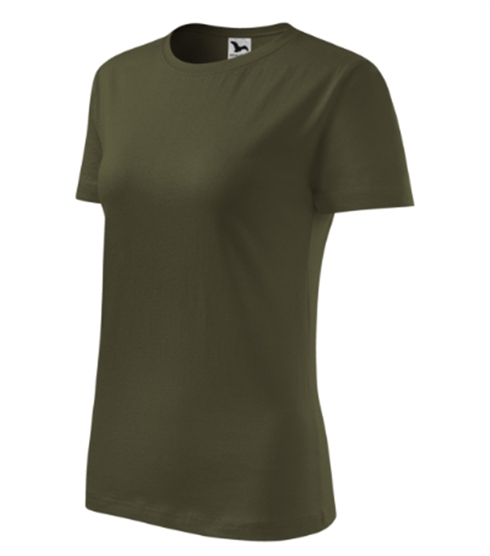 Tričko CLASSIC NEW 145g d&aacute;mske military L