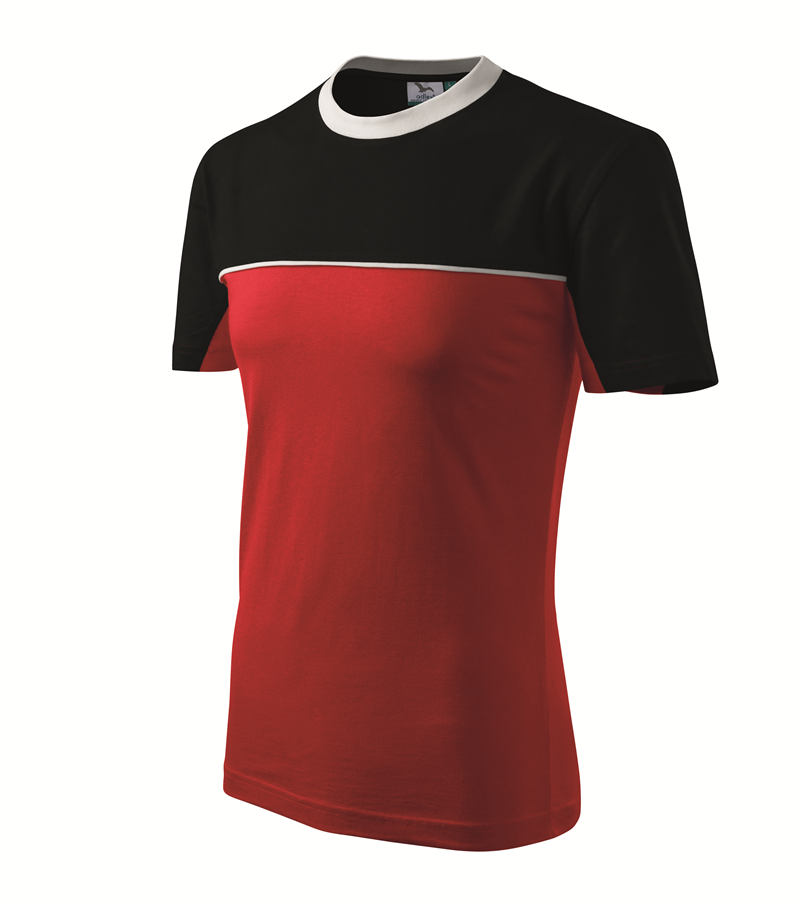 Tričko COLORMIX 200g červeno-čierna F07 L