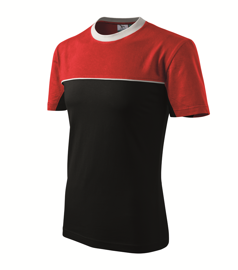 Tričko COLORMIX 200g čierno-červená F01 XL