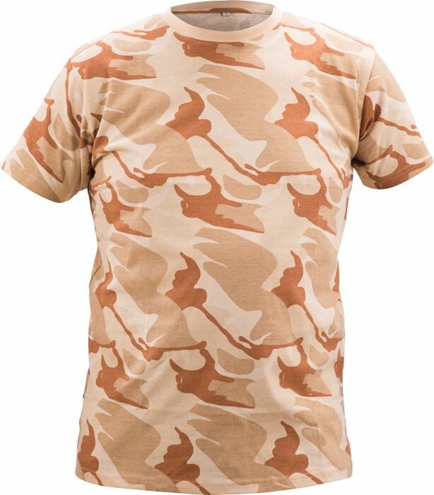 Tričko CRAMBE camouflage béžový maskáč L