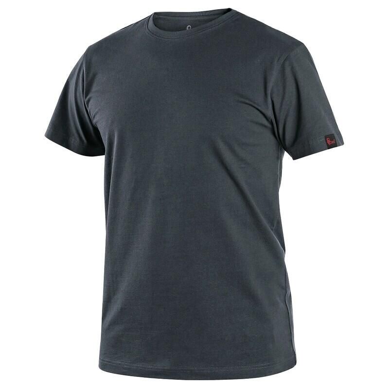 Tričko CXS NOLAN kr&aacute;tky ruk&aacute;v antracitov&aacute; 4XL