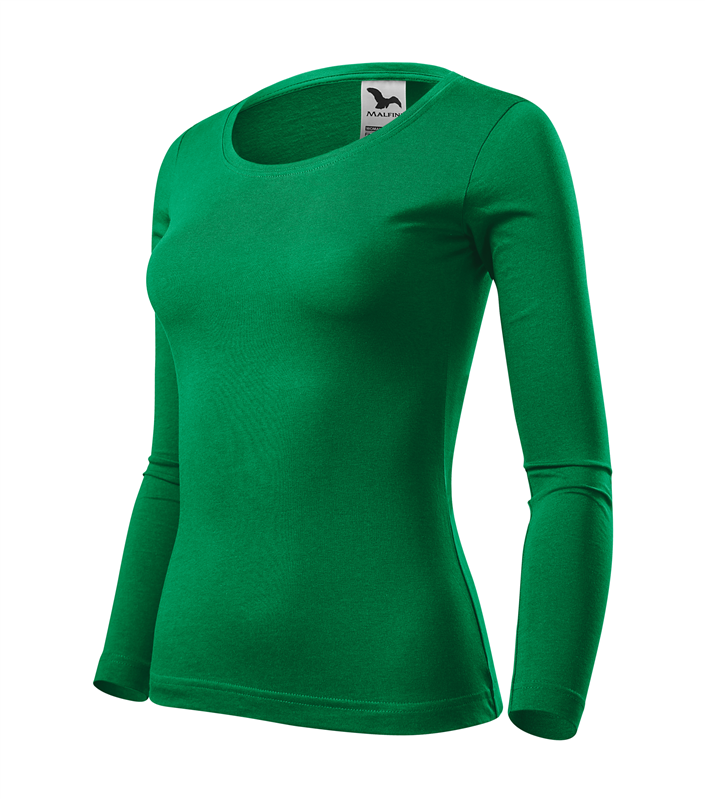 Tričko FIT 160g dlh&yacute; ruk&aacute;v d&aacute;mske tr&aacute;vov&aacute; zelen&aacute; XL