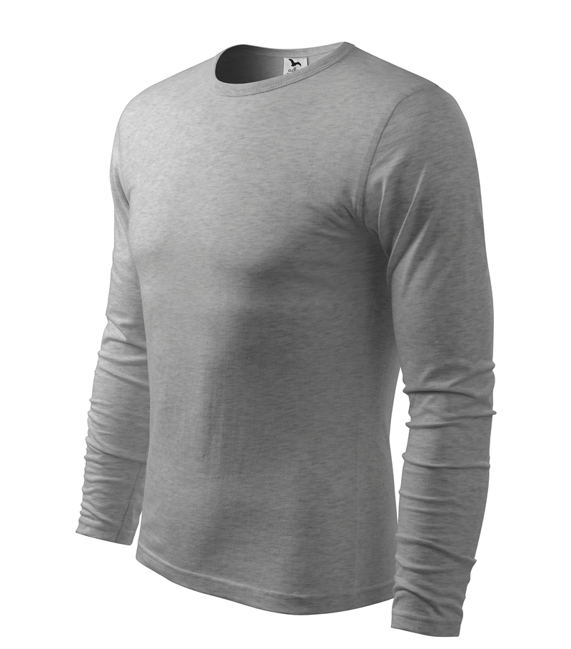 Tričko FIT 160g dlh&yacute; ruk&aacute;v p&aacute;nske tmavosiv&yacute; mel&iacute;r XL
