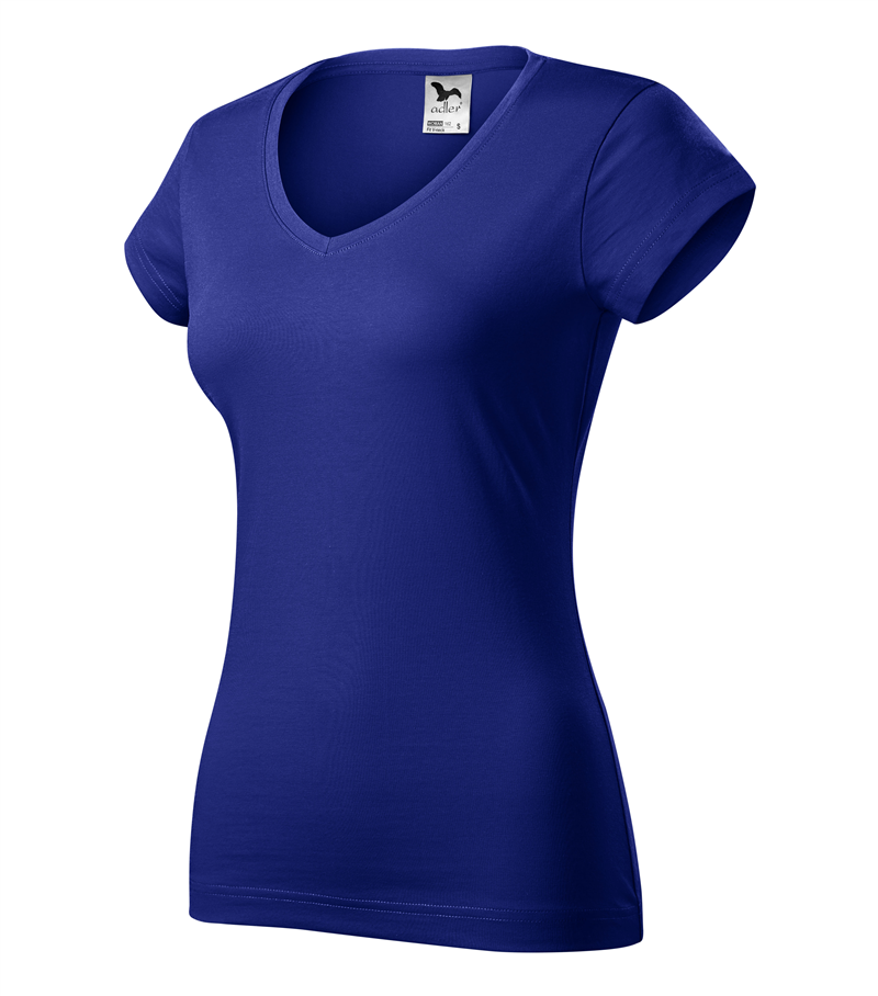Tričko FIT V-NECK 180g dámske kráľovská modrá M