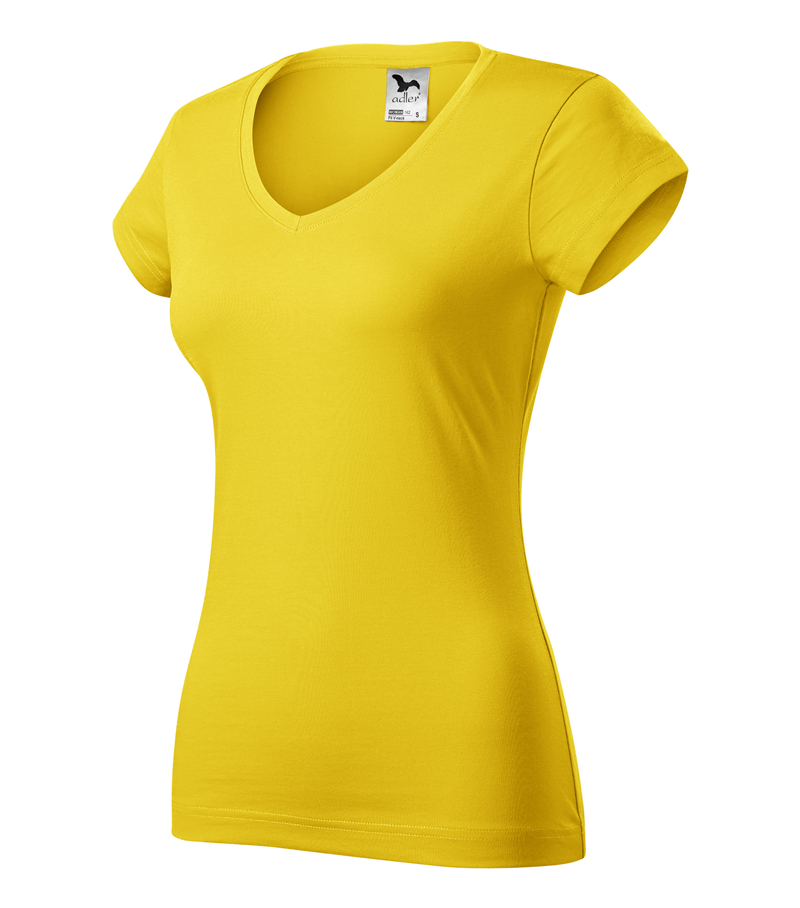 Tričko FIT V-NECK 180g dámske žltá L
