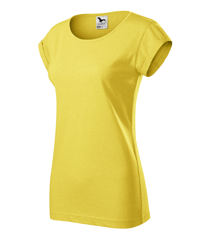 Tričko FUSION 160g dámske žltý melír L
