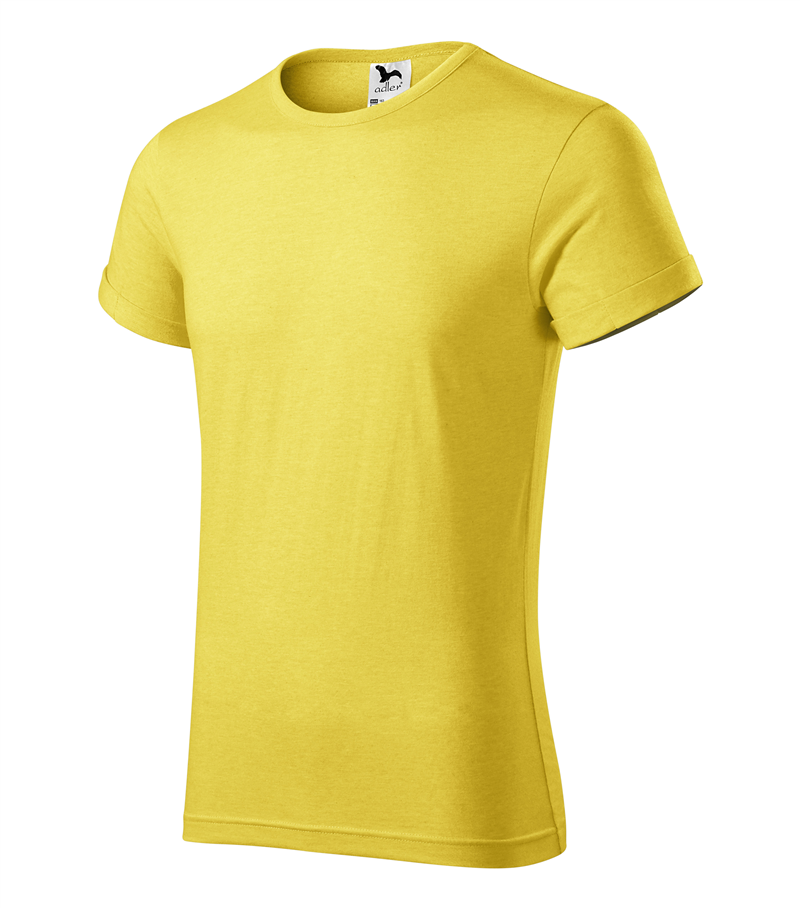 Tričko FUSION 160g pánske žltý melír S