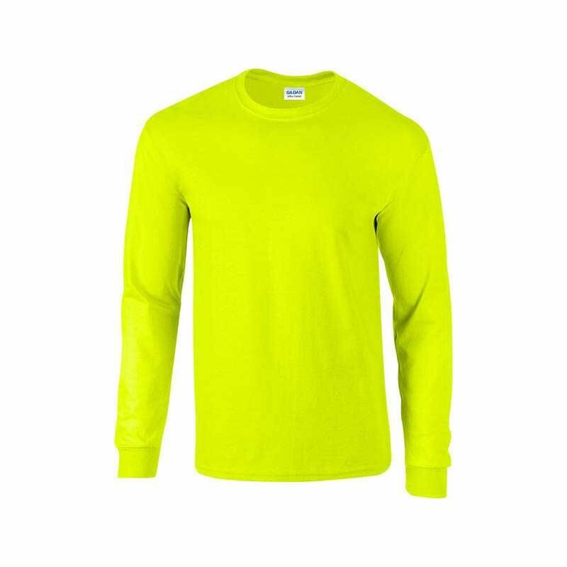 Tričko GILDAN ULTRA 205 LS dlhý rukáv safety green M Tričko GILDAN ULTRA 205 LS dlhý rukáv safety green M