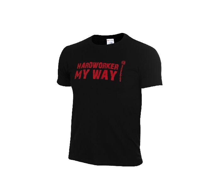Tričko HARDWORKER T-SHIRTS RED/BLACK čierna č.54/