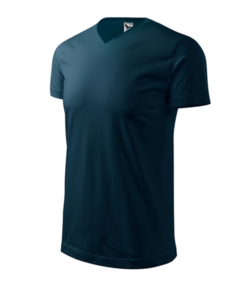 Tričko HEAVY V-NECK 200g unisex tmavomodrá XXXL