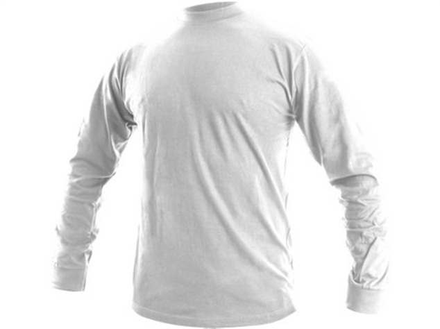 Tričko PETR dlhý rukáv biele L