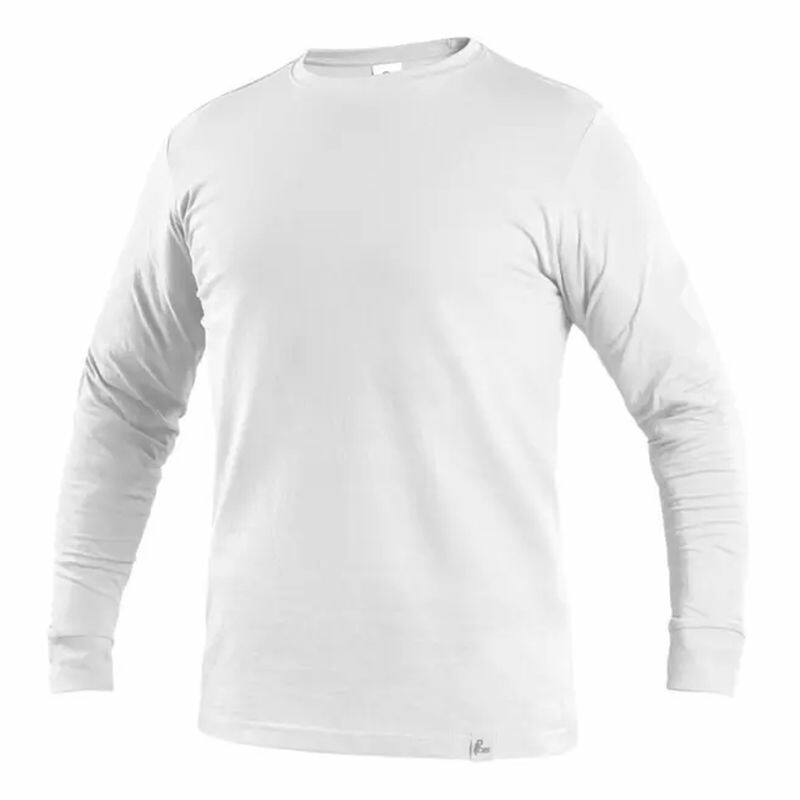 Tričko PETR dlhý rukáv biele XXXL
