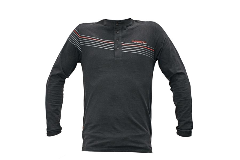 Tričko SANDOWN dlh&yacute; ruk&aacute;v čierna XXL