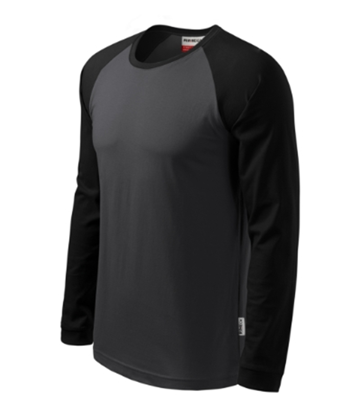 Tričko STREET 180g dlh&yacute; ruk&aacute;v p&aacute;nske ebony gray XXXL