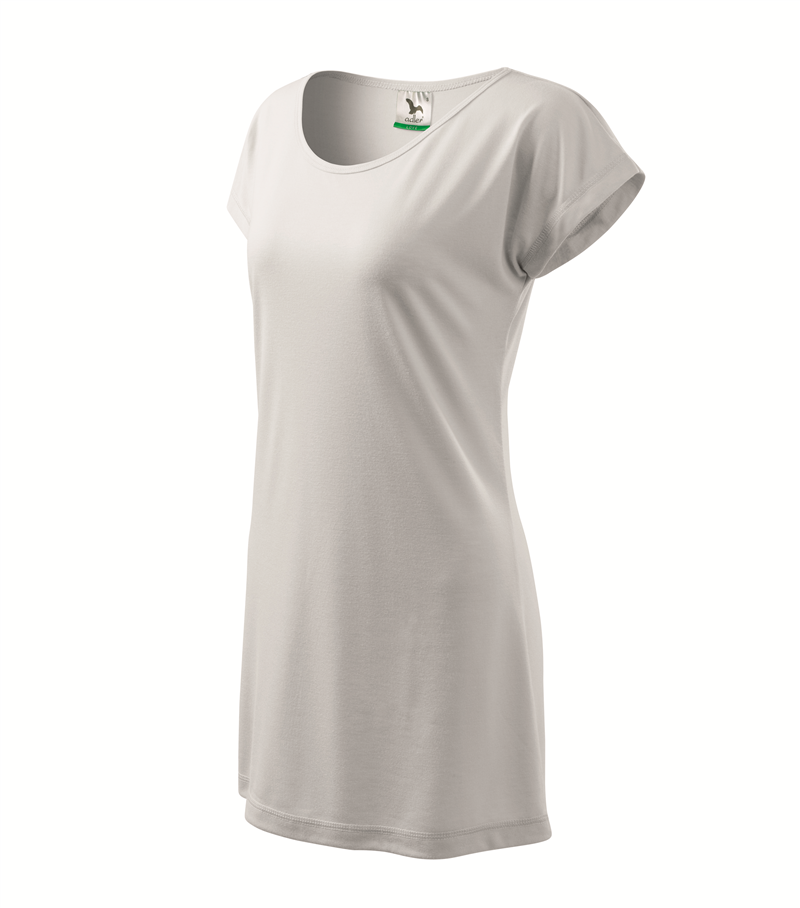 Tričko/šaty LOVE 150g dámske biela XL