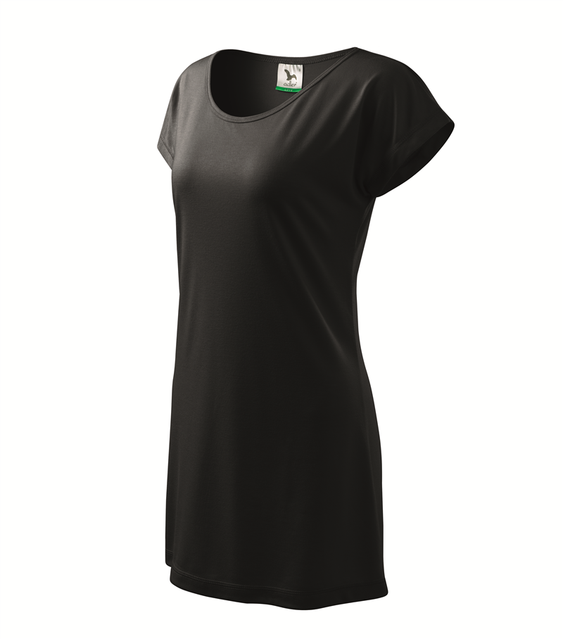 Tričko/šaty LOVE 150g dámske čierna XL