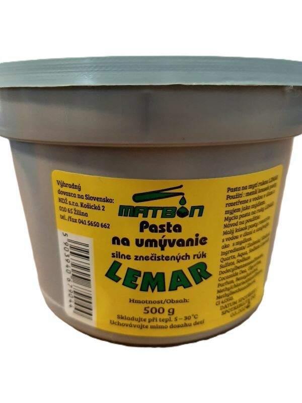 Umývacia pasta LEMAR citrónová 500 g