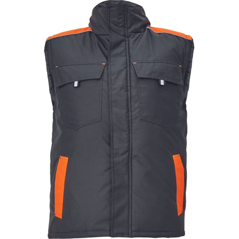 Vesta MAX VIVO zateplen&aacute; čierno-oranžov&aacute; 4XL