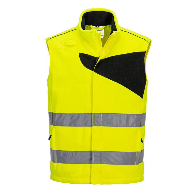 Vesta PW231 PW2 Hi-Vis fleecov&aacute; reflexn&aacute; žlto-čierna XXL