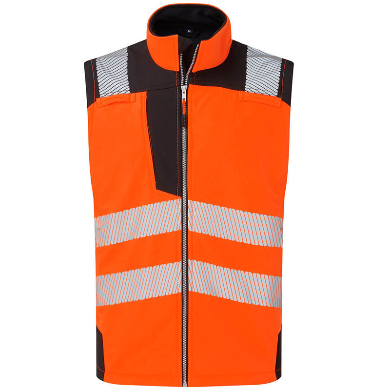 Vesta PW325 Hi-Vis reflexn&aacute; softshellov&aacute; oranžovo-čierna XL