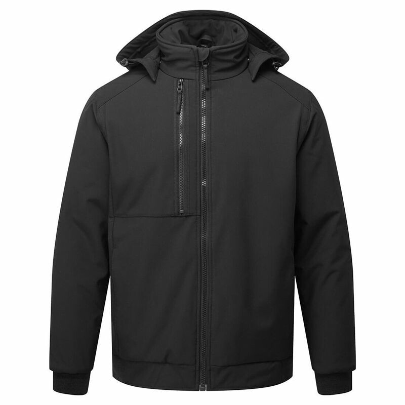 Zateplená softshellová bunda CD874 WX2 Eco Hooded Insulated predĺžená (194 cm)