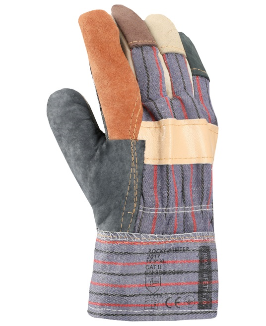 Zateplené pracovné rukavice ROCKY WINTER kombinované